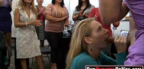  11  Cheating whores suck of stripper at cfnm party33